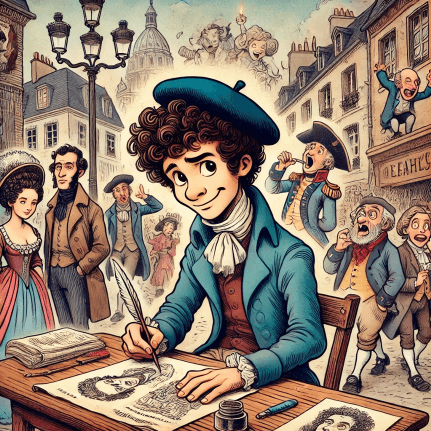 ch-5 Print Culture and The Modern World, PIc of cartoonist in france